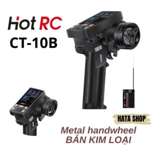 Tay Điều Khiển HotRC CT-10B Bản Kim Loại Bản Cao Cấp Nhất Remode 10 Kênh Kèm Mạch Nhận Sóng RX
