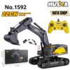 Huina 1592 Xe Xúc Điều Khiển Từ Xa Tỉ Lệ 1:14 Gàu Kim Loại 22 Kênh REMOTE CONTROL EXCAVATOR