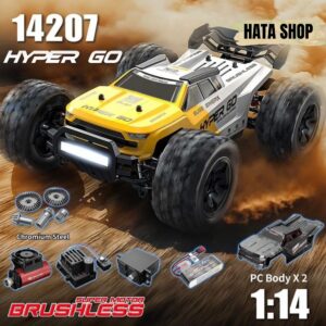 MJX Hyber Go 14207 Xe Đua Điều Khiển Từ Xa Tỉ Lệ 1/14 Không Chổi Than Brushless 4200kv 2 Body 4WD Off-road - Hata Shop Đồ Chơi