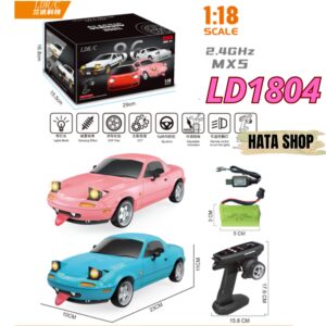 LDR/C LD1804 Xe Đua Điều Khiển Tỉ Lệ 1/18 RC Drift Car Servo + Gyro Cân Bằng - Hata Shop Đồ Chơi