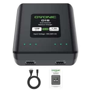 Bộ Sạc Cân Bằng Ovonic D15 Dual 15W 1.2A LiPo Dùng Cho Pin Lipo 1S 2S 3S 3.7V-11.1V - Hata Shop Đồ Chơi